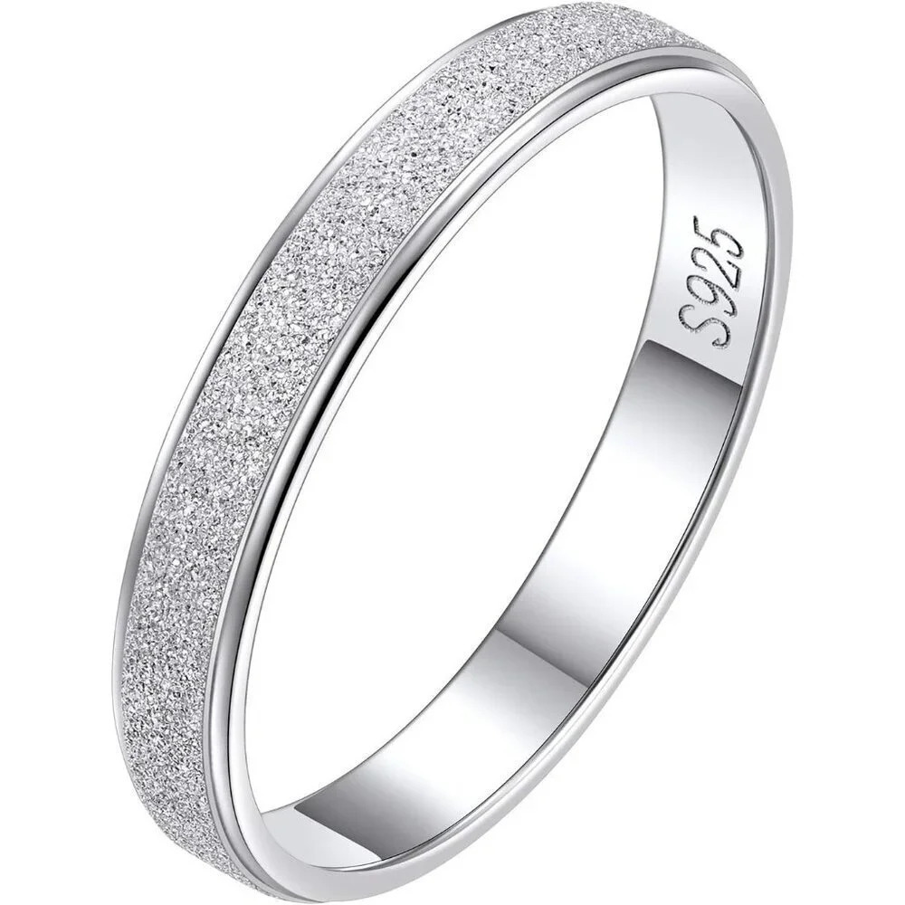 925  Sterling Silver/Rose/Black Gold Plated High Polished Triple Interlock Ring